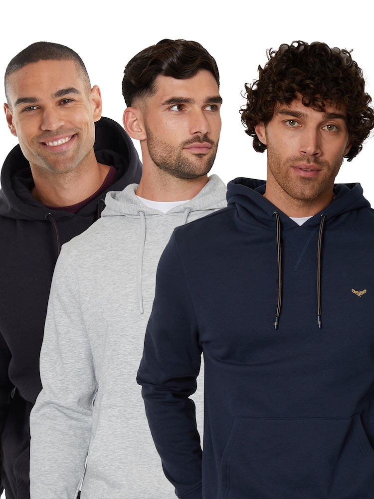 Threadbare BK/GM/NY Pullover Hoodies 3 Pack - Image 1 of 5