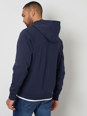 Blå - Threadbare Mock T-Shirt Pullover Hoodie - Bild 2 av 4
