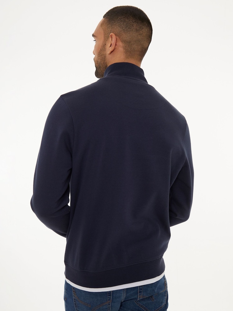 Синій - Threadbare Mock футболки Quarter Zip світшот - Image 2 of 4