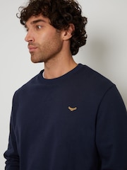 Threadbare Blue/Grey/Black Crew Neck Sweatshirts 3 Pack - Image 5 of 8