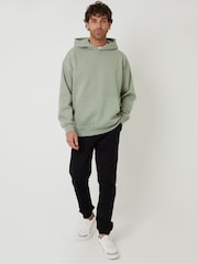 Threadbare Sage Oversized Fit Pullover Hoodie - Image 3 of 4