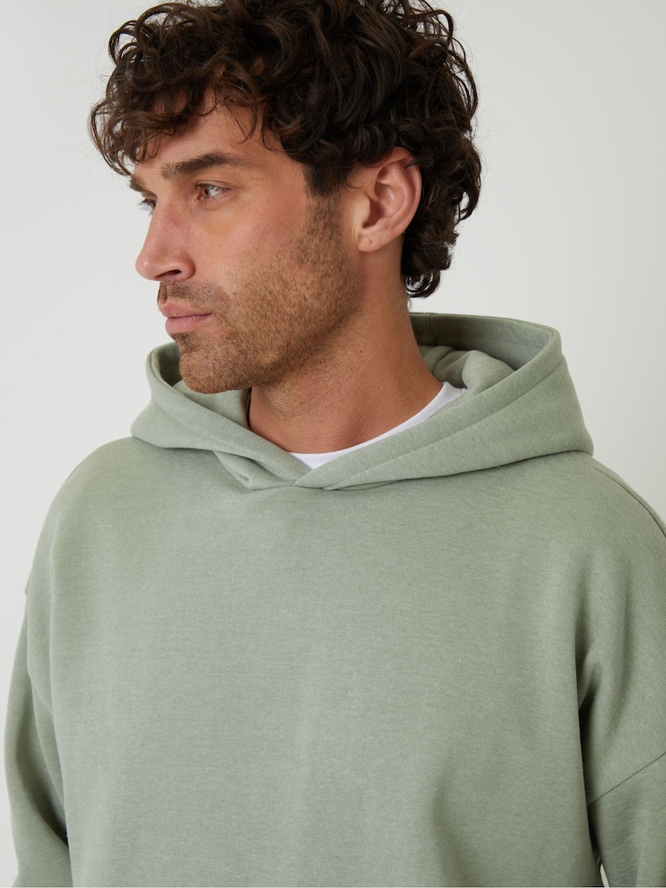 Threadbare Sage Oversized Fit Pullover Hoodie - Image 4 of 4
