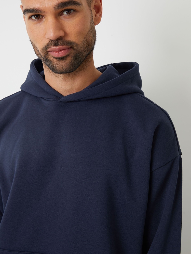 Marineblau - Threadbare Oversized Fit Hoodie - Bild 4 von 4 Marineblau - Threadbare Oversized Fit Hoodie - Bild 4 von 4