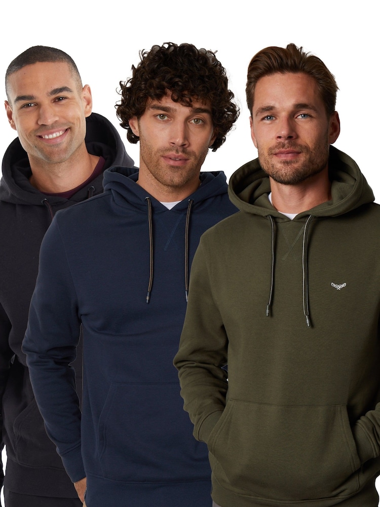 Threadbare BK/KI/NY Pullover Hoodies 3 Pack - Image 1 of 5