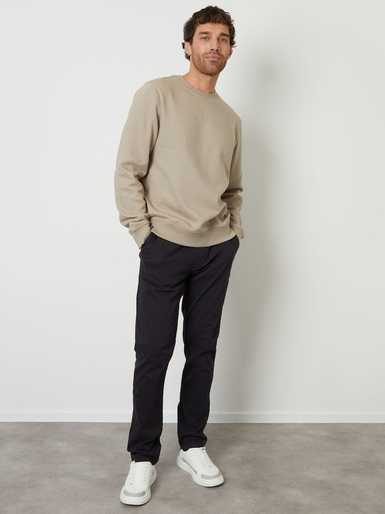 Crème - Threadbare sweatshirt met ronde hals - Image 3 of 4