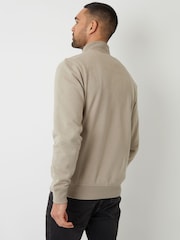 Кремовый - Threadbare Четверть молнии на шее свитшот - Изображение 2 из 4