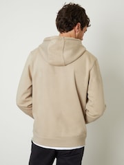 Threadbare Natural Mock T-Shirt Pullover Hoodie - Image 2 of 4