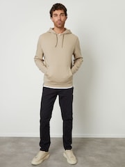 Threadbare Natural Mock T-Shirt Pullover Hoodie - Image 3 of 4