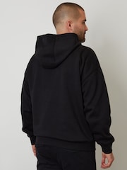 Threadbare Black Oversized Fit Pullover Hoodie - Image 3 of 4