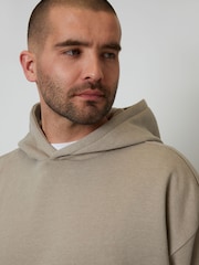 Threadbare Cream Oversized Fit Pullover Hoodie - Image 4 of 4