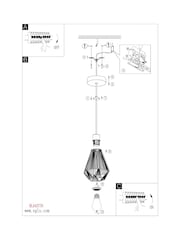 Eglo Black Adwickle Steel Pendant Light - Image 5 of 5