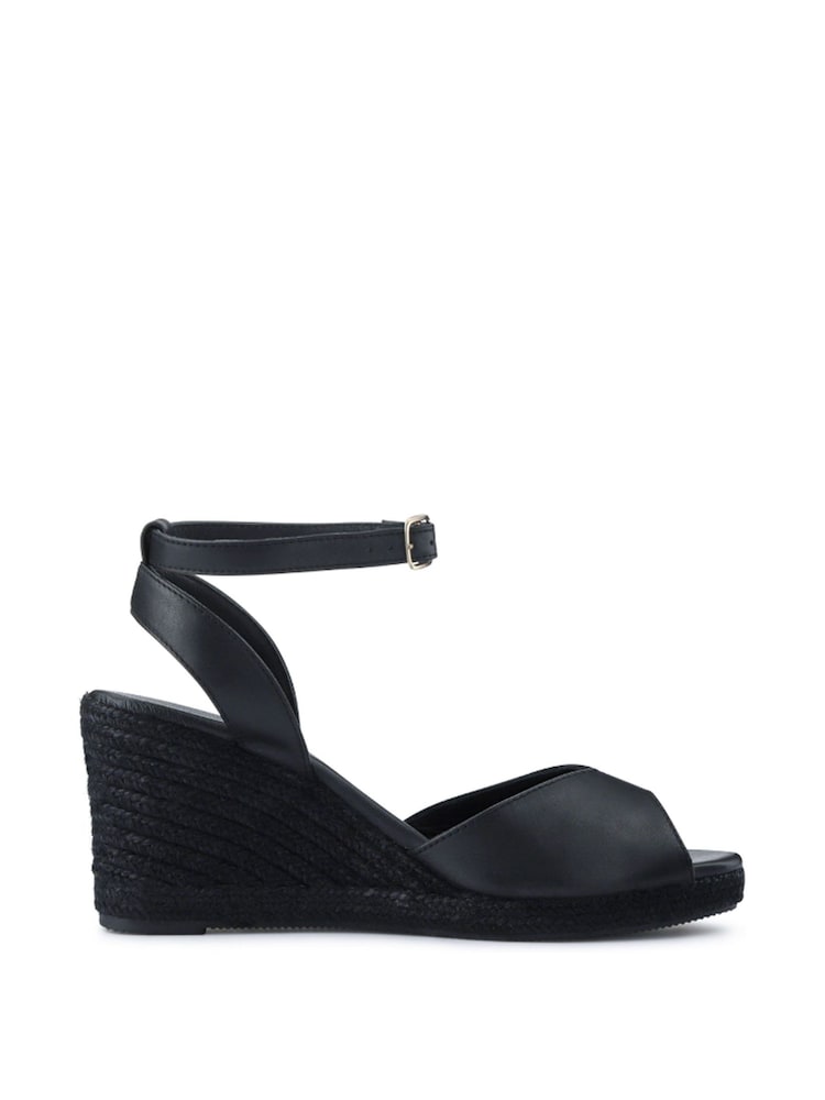Jones Bootmaker Leather Wedge Heeled Sandals - Image 3 of 7
