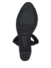 Черный - Кожаная танкетка на каблуке Jones Bootmaker Сандалии - Image 7 of 7
