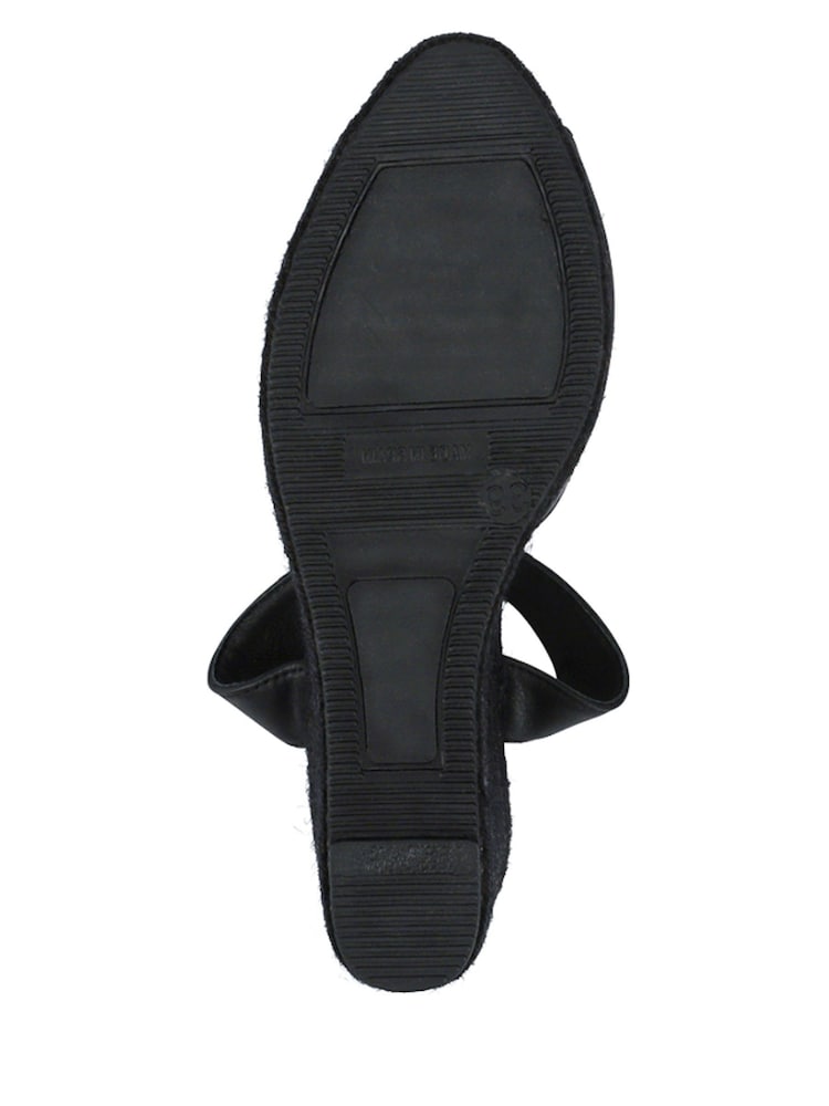 Черный - Кожаная танкетка на каблуке Jones Bootmaker Сандалии - Image 7 of 7