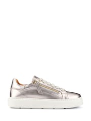Серебряный - Jones Bootmaker Paulina Chunky Leather Trainers - Изображение 3 из 7