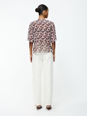 French Connection Pink Elyse Hallie Crinkle Blouses - Image 3 of 5