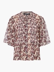 French Connection Pink Elyse Hallie Crinkle Blouses - Image 5 of 5