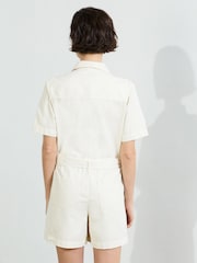 French Connection Dana Denim 100% Cotton Playsuit - صورة 2 من 5