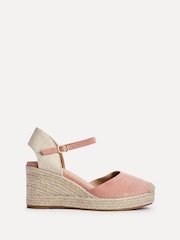 Linzi Pink Present Closed-Toe Wedge Sandals - Image 2 of 5