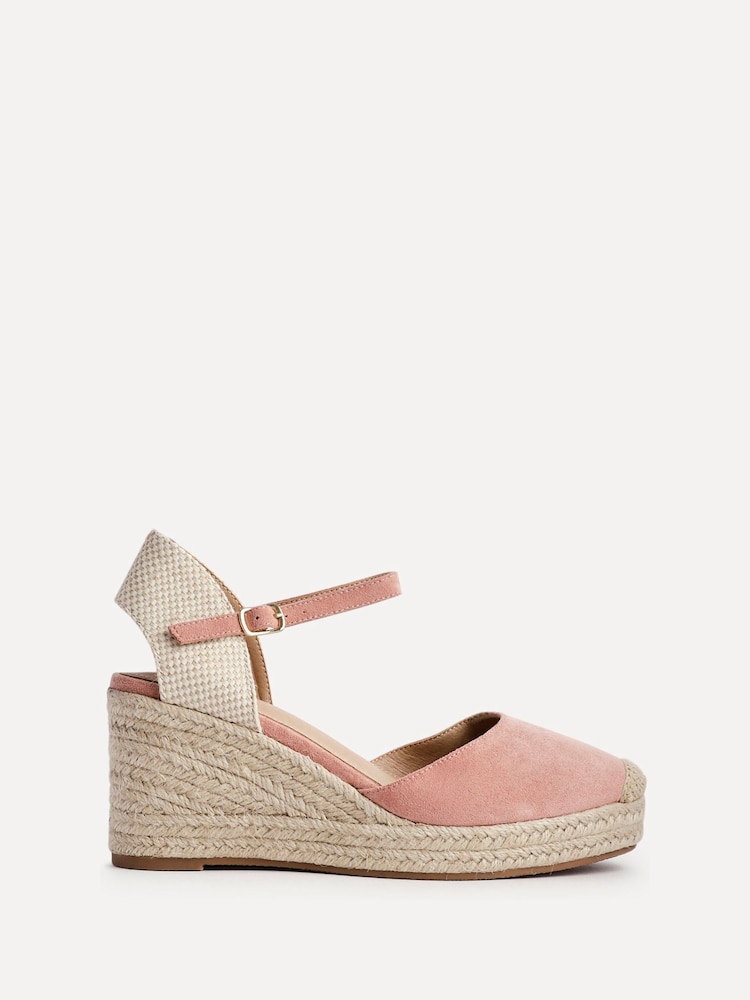 Linzi Pink Present Closed-Toe Wedge Sandals - Image 2 of 5 Linzi Pink Present Closed-Toe Wedge Sandals - Image 2 of 5