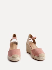 Linzi Pink Present Closed-Toe Wedge Sandals - Image 3 of 5