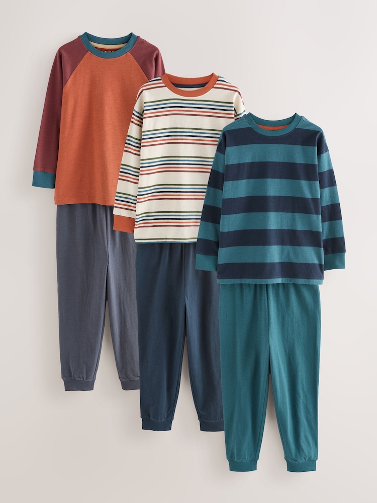 Multicolor - Pack de 3 pijamas de pernera larga (3-16 años) - Imagen 1 de 7 Multicolor - Pack de 3 pijamas de pernera larga (3-16 años) - Imagen 1 de 7