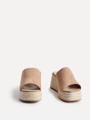Linzi Brown Espresso Espadrille Mule Sandals - Image 4 of 6