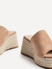 Linzi Brown Espresso Espadrille Mule Sandals - Image 5 of 6