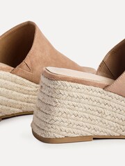 Linzi Brown Espresso Espadrille Mule Sandals - Image 6 of 6