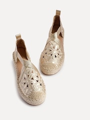 Linzi Jillian Embroided Crossover Front Strap Low Wedges - Slika 4 iz 5