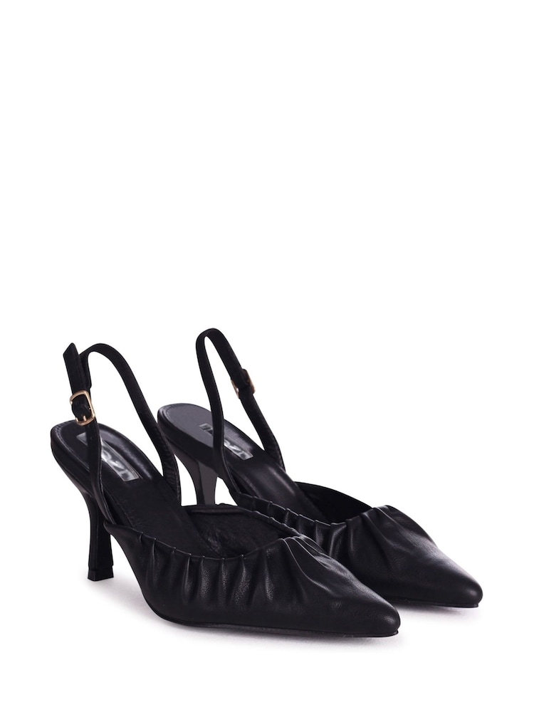 Linzi Black Espresso Espadrille Mule Sandals - Image 2 of 4