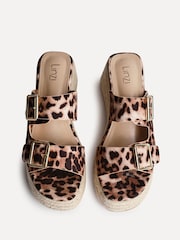 Linzi Animal Impact Wedge Mules With Buckle Details - Image 4 of 5