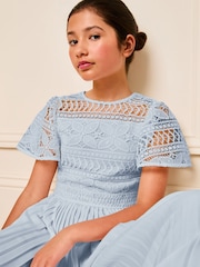 Синий - Lipsy Комбинезон с кружевными рукавами (5-16лет) - Image 2 of 4