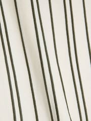 River Island Cream Boys Ecru Vertical Stripe 100% Cotton Polo Shirt - Image 4 of 4