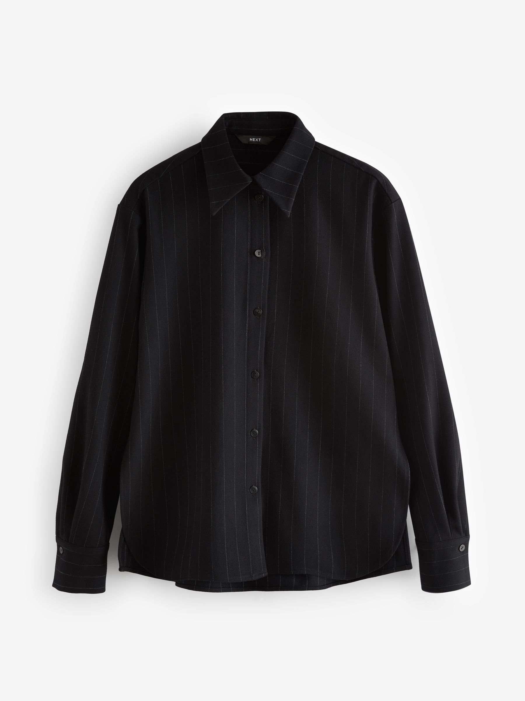 Black Pinstripe Long Sleeve Shirt | Laura Ashley