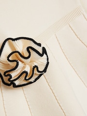 River Island Cream Girls Rose Flippy Dress - Image 4 of 4