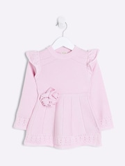 River Island Pink Girls Rose Flippy Dress - Image 1 of 4