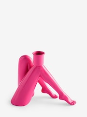 Rockett St George Pink Leg Taper Candle Holder - Image 4 of 4