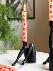 Rockett St George Black Leg Taper Candle Holder - Image 1 of 4