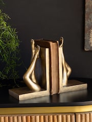 Rockett St George Set of 2 Gold Legs Bookends - Image 2 of 4