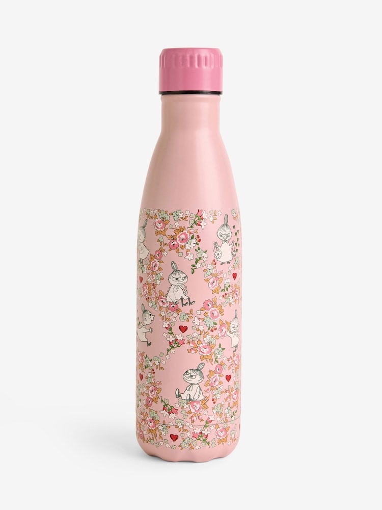 Cath Kidston Pink Moomin Stainless Steel Water Bottle - Image 2 of 5