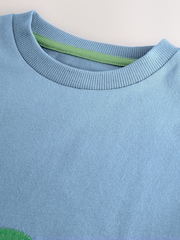 Green Farm Scene Long Sleeve Appliqué T-Shirt (3mths-7yrs) - Image 3 of 6