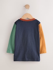 Navy Hotchpotch Dog Car Long Sleeve Appliqué T-Shirt (3mths-7yrs) - Image 2 of 6