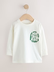 White/Green Taco Long Sleeve Back Print T-Shirt (3mths-7yrs) - Image 1 of 4