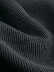 Black Cosy Waffle Long Sleeve Pyjamas - Image 8 of 8