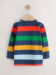 Multi Bright 100% Cotton Long Sleeve Stripe T-Shirt (3mths-7yrs) - Image 2 of 4