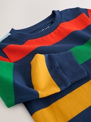 Multi Bright 100% Cotton Long Sleeve Stripe T-Shirt (3mths-7yrs) - Image 4 of 4