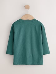 Green Bear Interactive Long Sleeve Appliqué T-Shirt (3mths-7yrs) - Image 2 of 6
