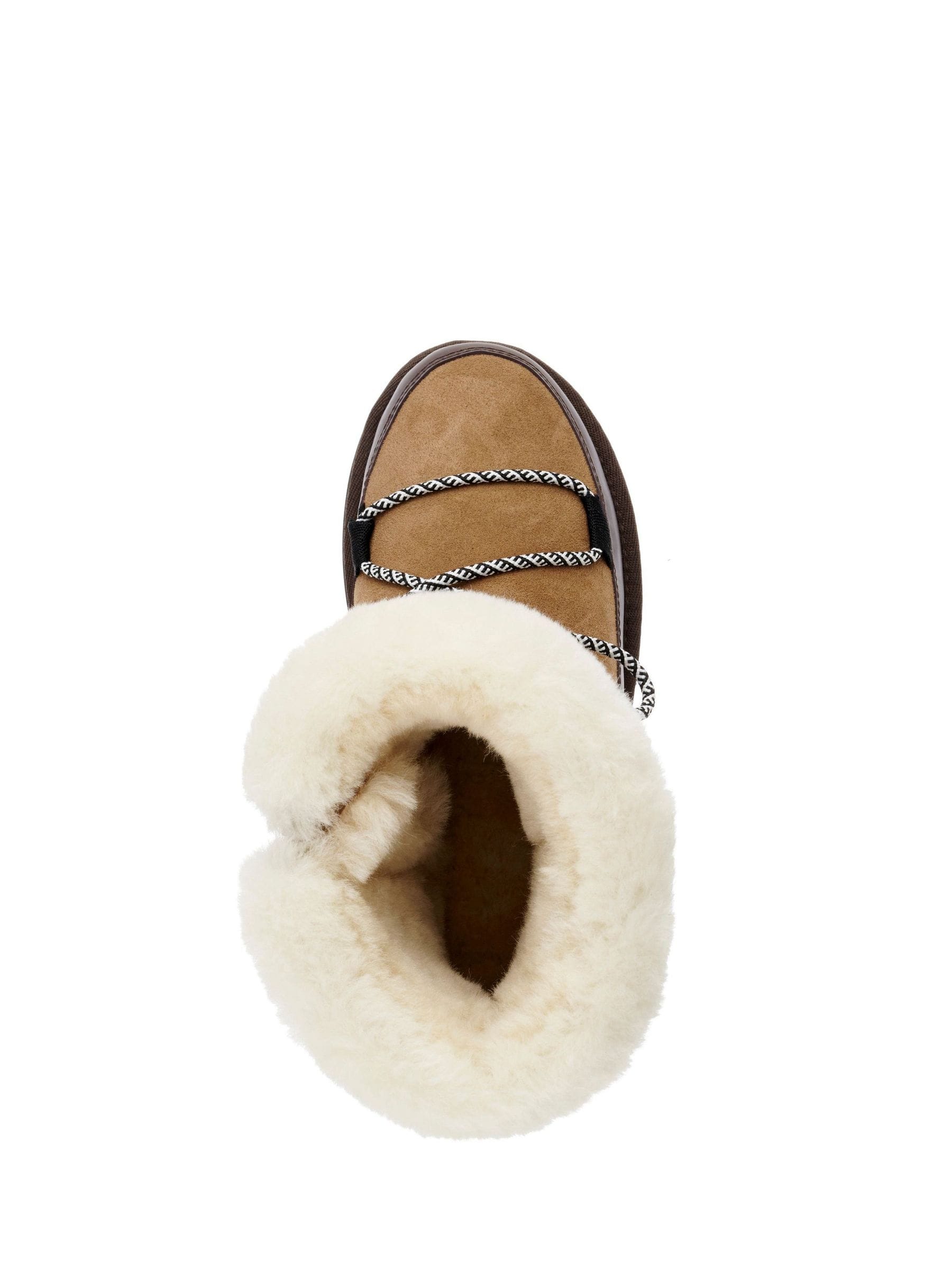 Buy EMU Australia Brown Blurred Lace Up Snow Boots from the Next