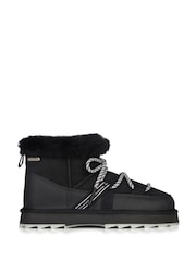 EMU Australia Black Blurred Micro Lace Up Snow Boots - Image 1 of 6